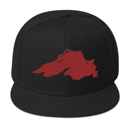 Lake Superior Snapback | 6-Panel - Thimbleberry Red