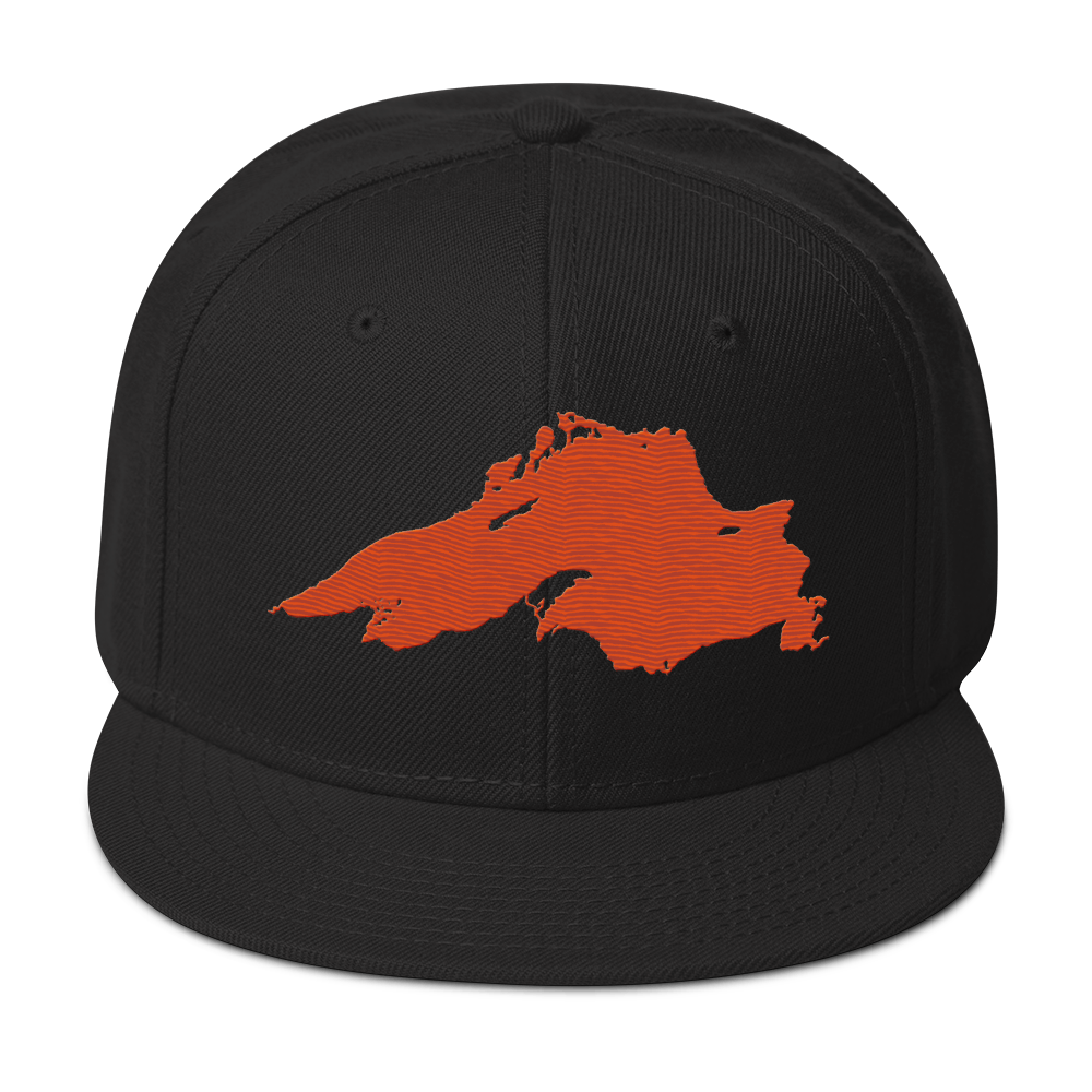 Lake Superior Snapback | 6-Panel - Maple Leaf Orange