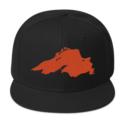 Lake Superior Snapback | 6-Panel - Maple Leaf Orange