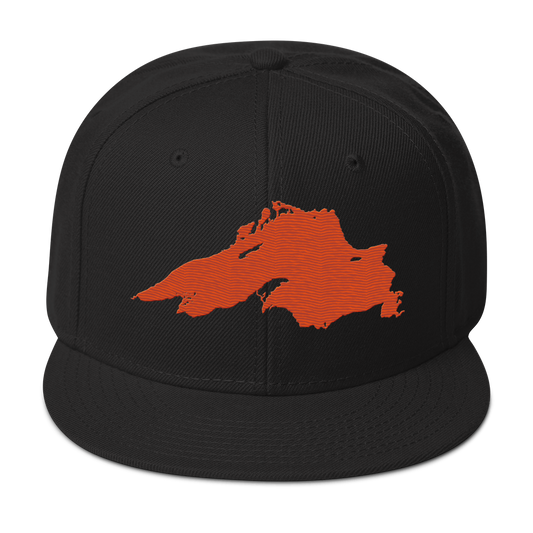 Lake Superior Snapback | 6-Panel - Maple Leaf Orange