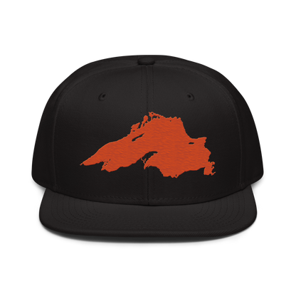 Lake Superior Snapback | 6-Panel - Maple Leaf Orange