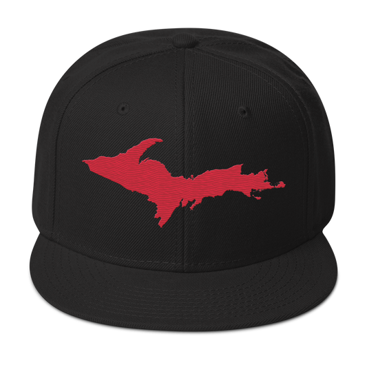 Upper Peninsula Snapback | 6-Panel - Lighthouse Red