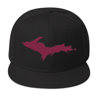 Upper Peninsula Snapback | 6-Panel - Ruby Red