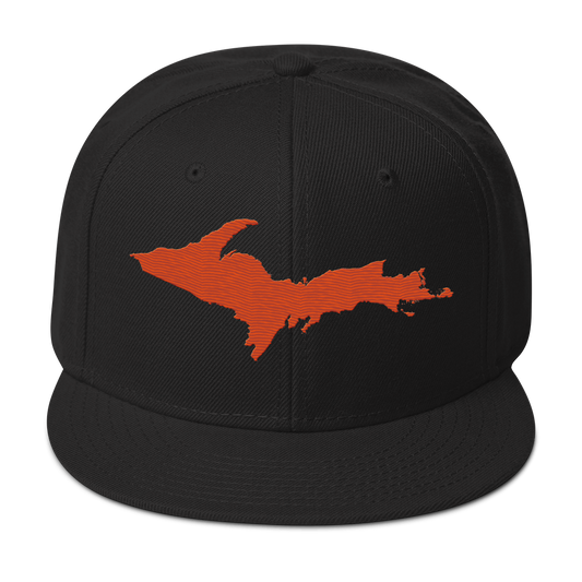 Upper Peninsula Snapback | 6-Panel - Maple Leaf Orange