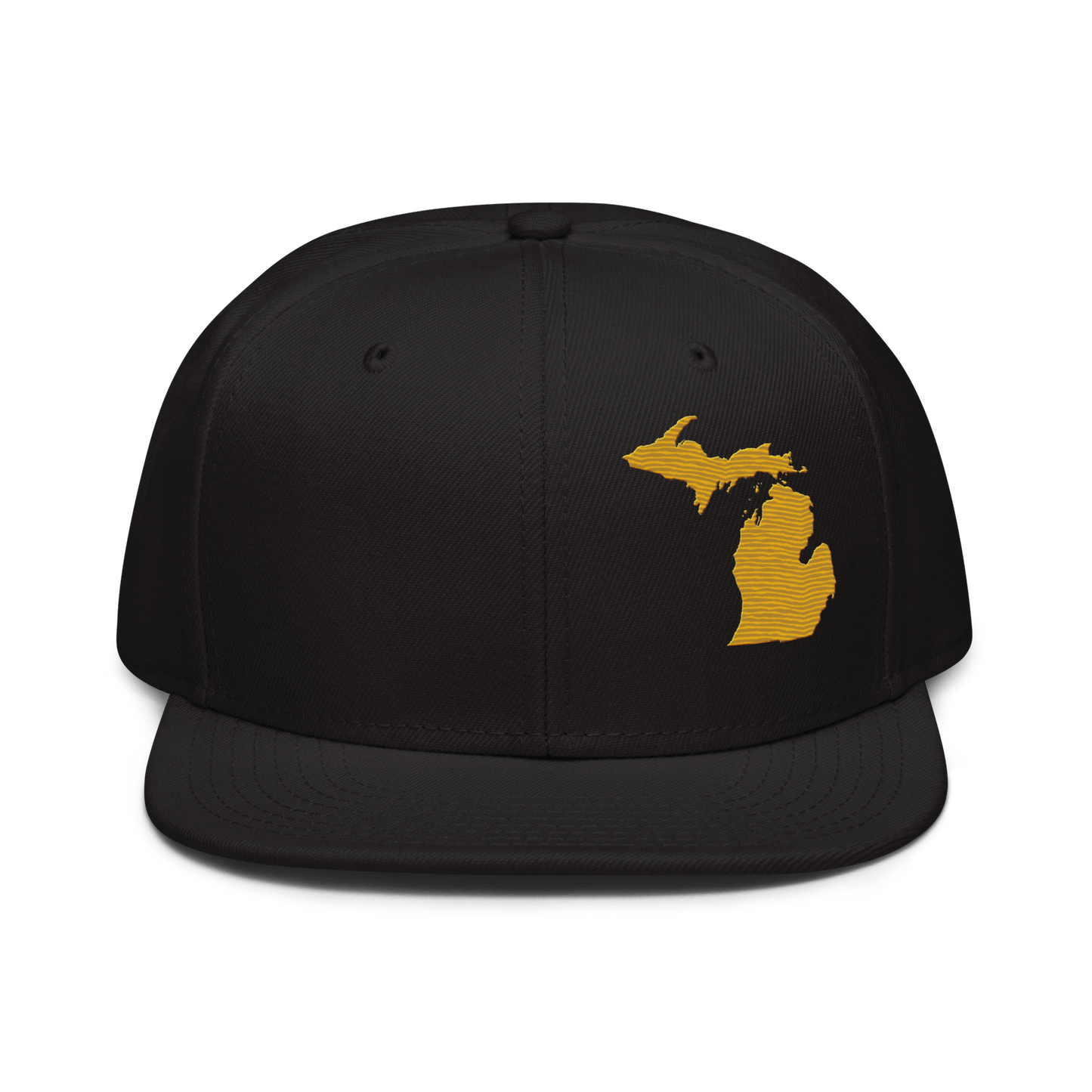 Michigan Snapback | 6-Panel - Gold Outline