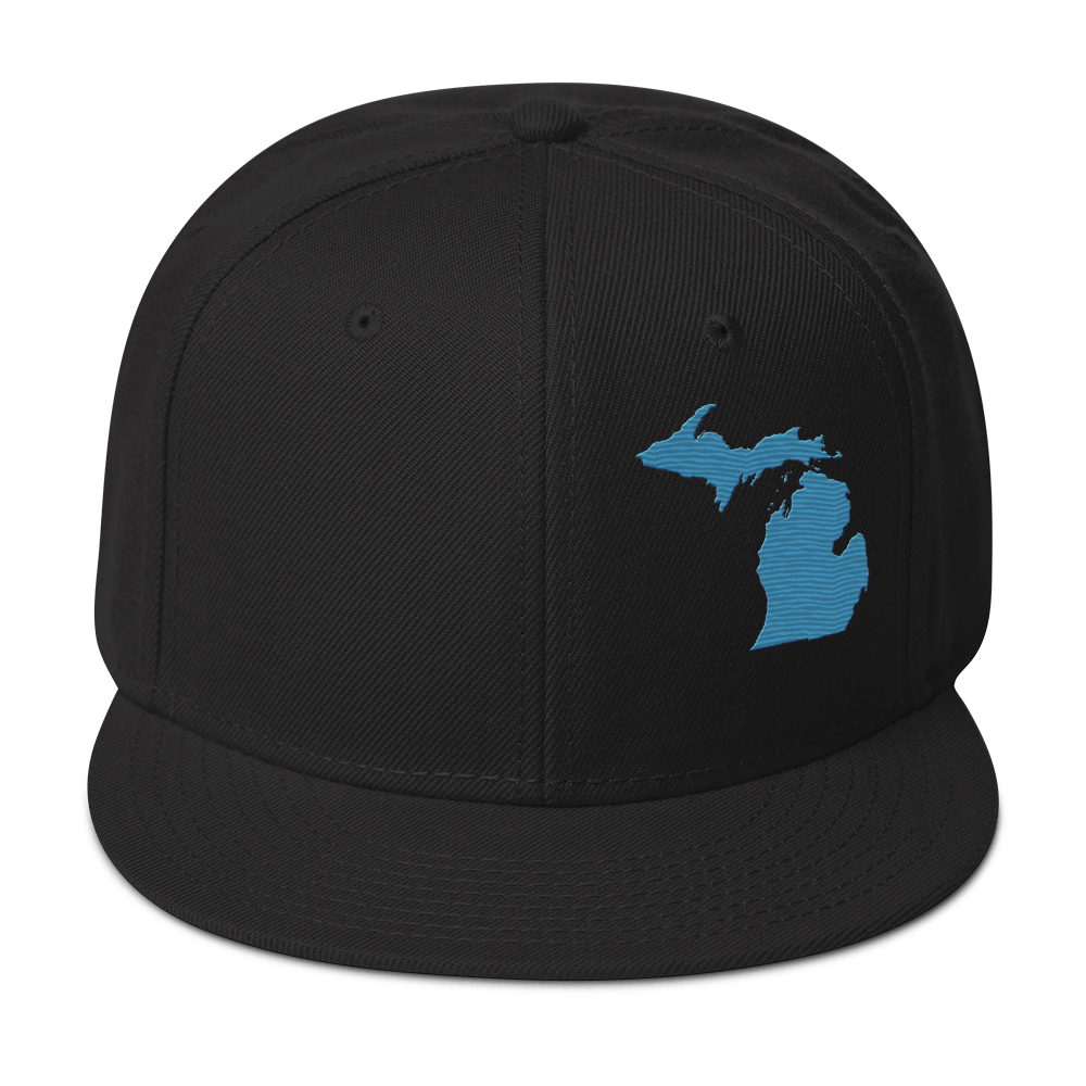 Michigan Snapback | 6-Panel - Traverse Blue Outline