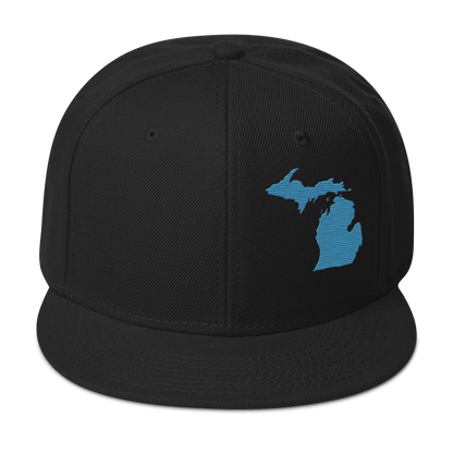 Michigan Snapback | 6-Panel - Traverse Blue Outline