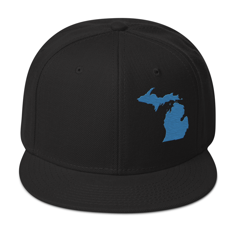 Michigan Snapback | 6-Panel - Superior Blue Outline