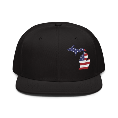 Michigan Snapback | 6-Panel - Patriotic Outline