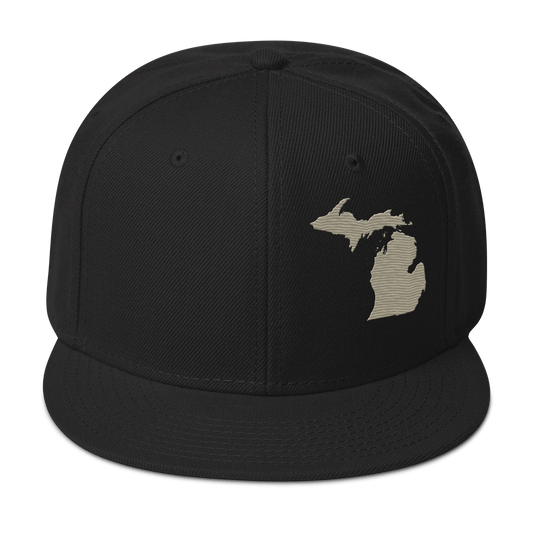 Michigan Snapback | 6-Panel - Petoskey Beige Outline