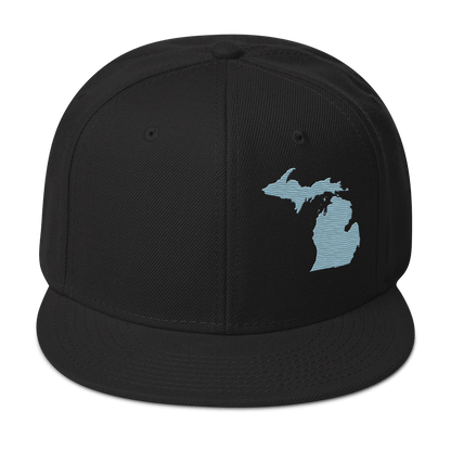 Michigan Snapback | 6-Panel - Opal Blue Outline