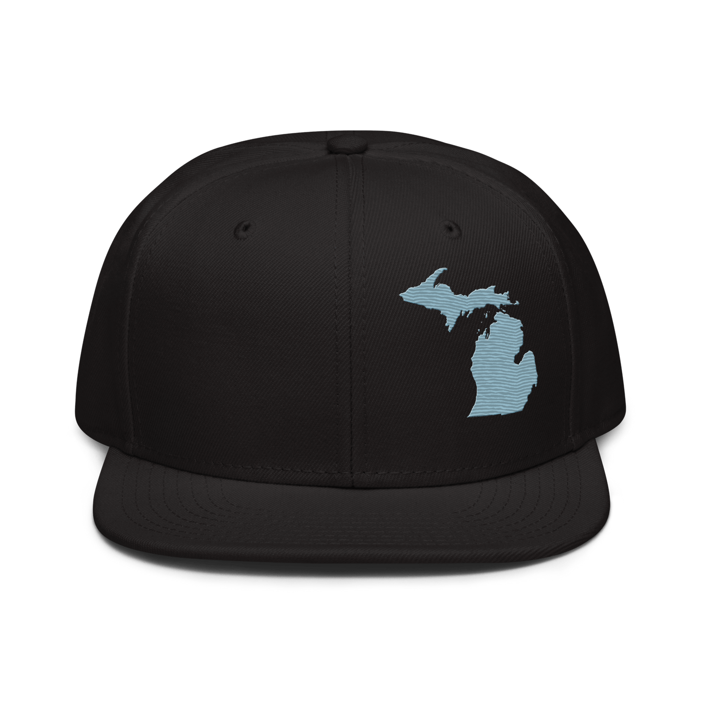 Michigan Snapback | 6-Panel - Opal Blue Outline