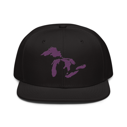 Great Lakes Snapback | 6-Panel - Plum