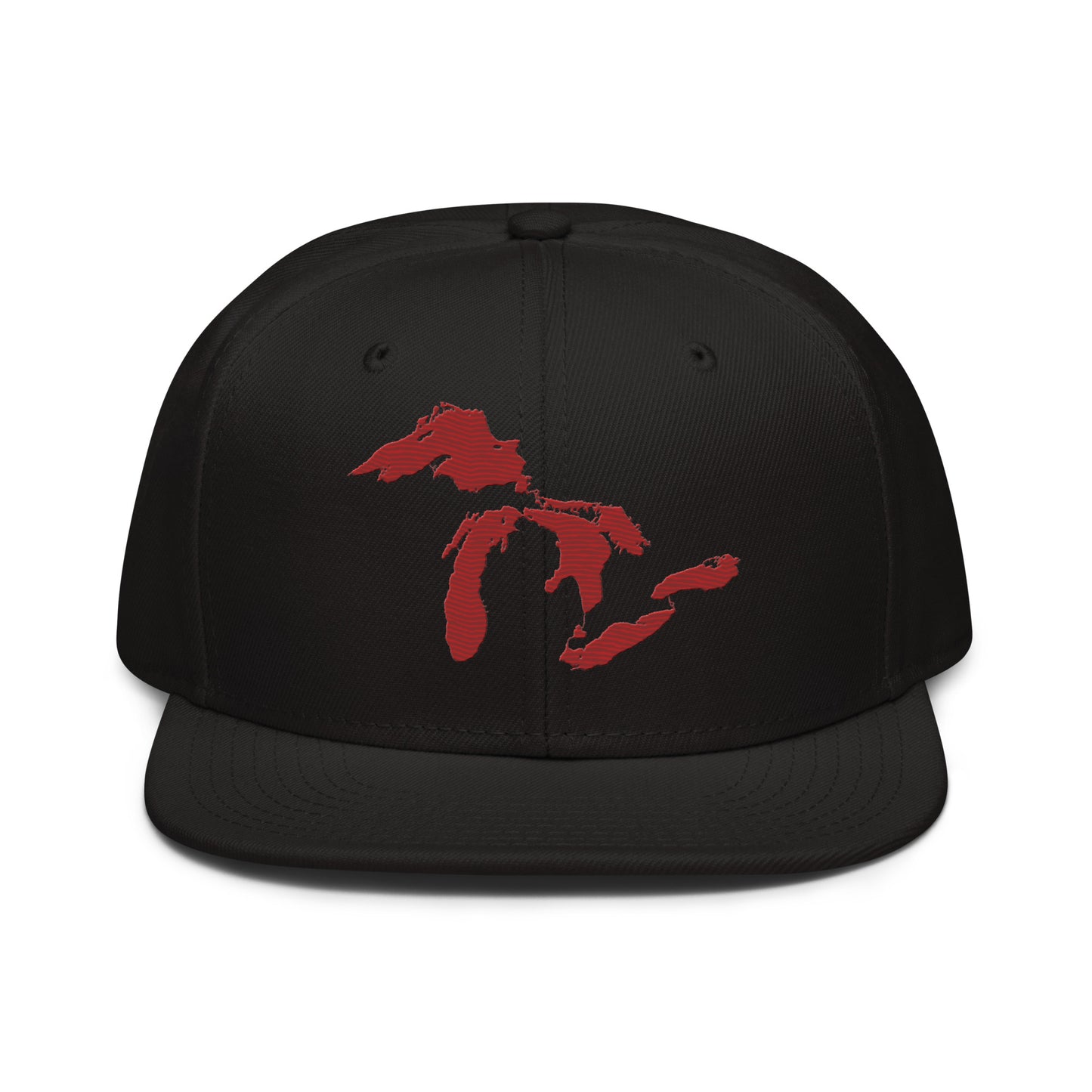 Great Lakes Snapback | 6-Panel - Thimbleberry Red