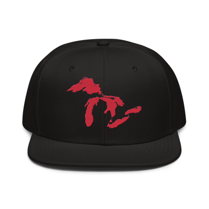 Great Lakes Snapback | 6-Panel - Lighthouse Red