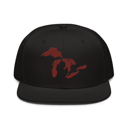 Great Lakes Snapback | 6-Panel - Cherryland Red