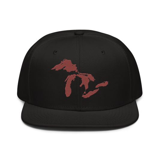 Great Lakes Snapback | 6-Panel - Ore Dock Red