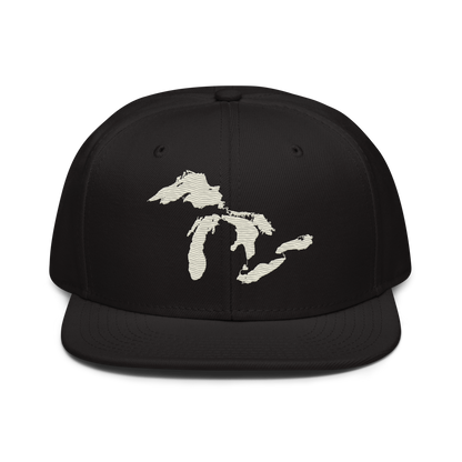 Great Lakes Snapback | 6-Panel - Ivory White