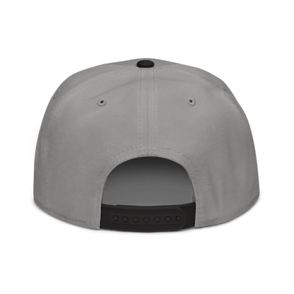 Michigan Snapback | 6-Panel - Iron Ore Grey Outline