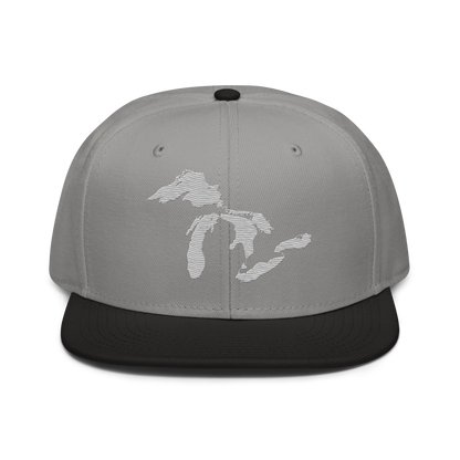 Great Lakes Snapback | 6-Panel - Platinum