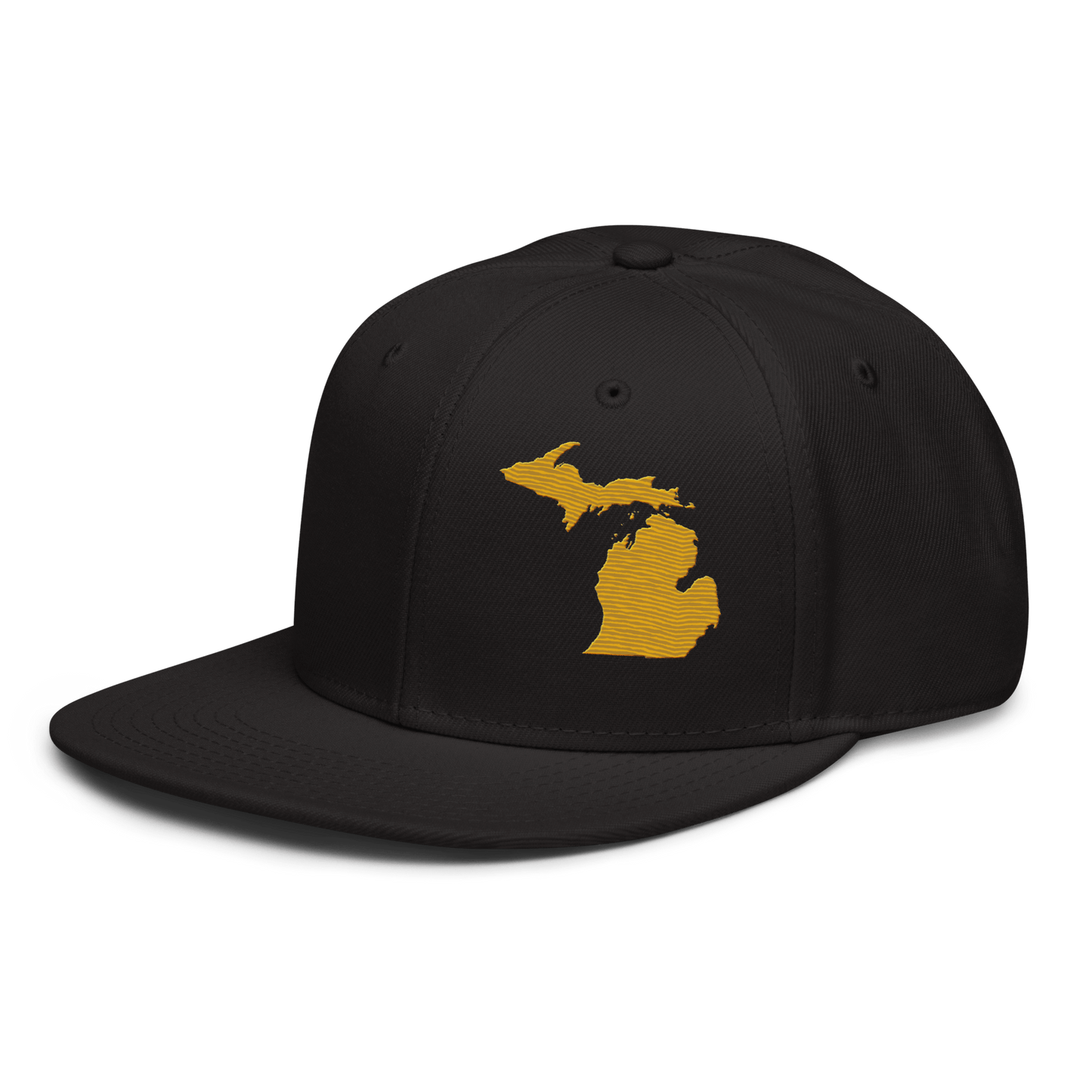 Michigan Snapback | 6-Panel - Gold Outline