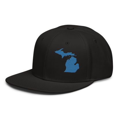 Michigan Snapback | 6-Panel - Superior Blue Outline