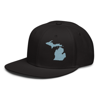 Michigan Snapback | 6-Panel - Opal Blue Outline