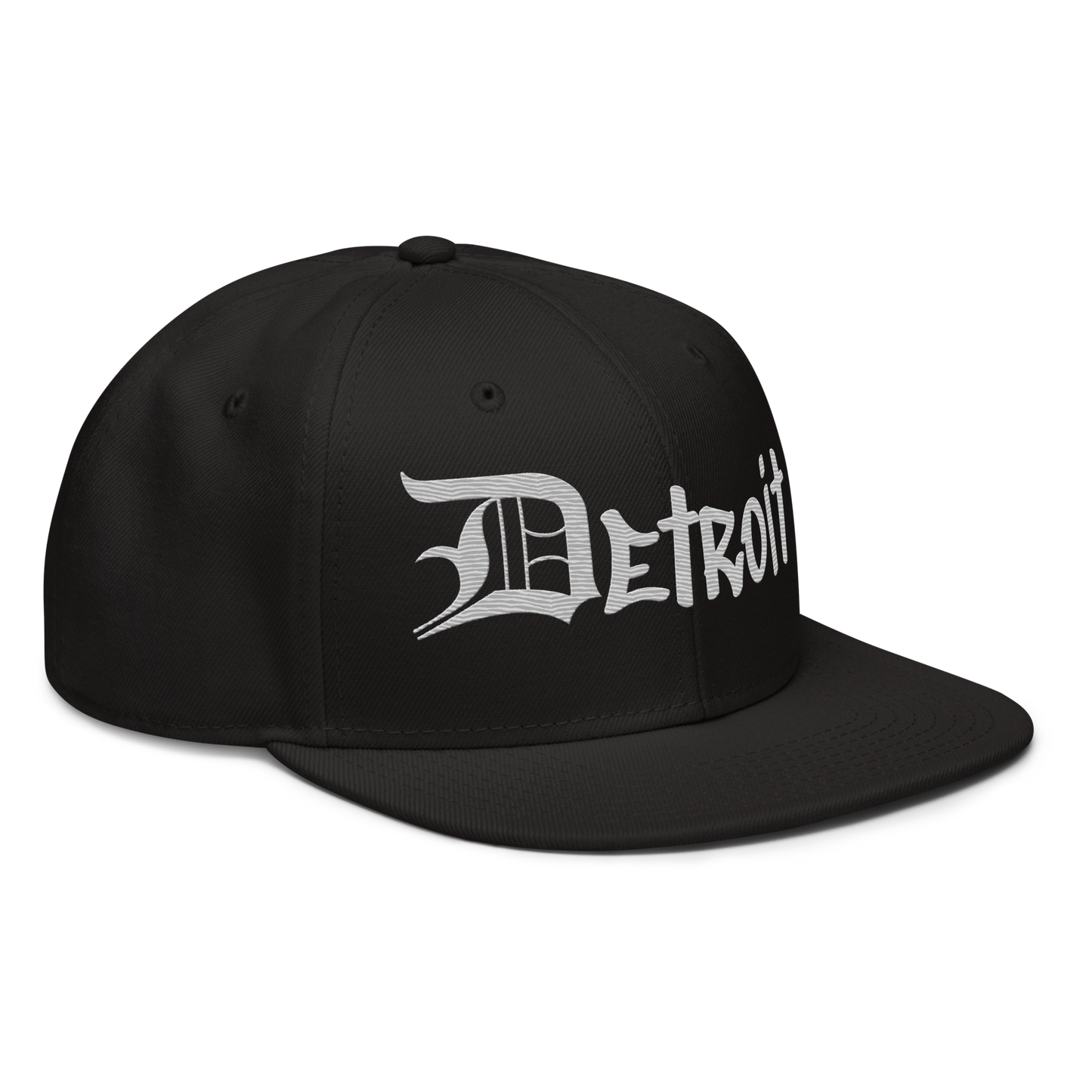 'Detroit' Flat Bill Snapback (Platinum OED Tag) | 6-Panel