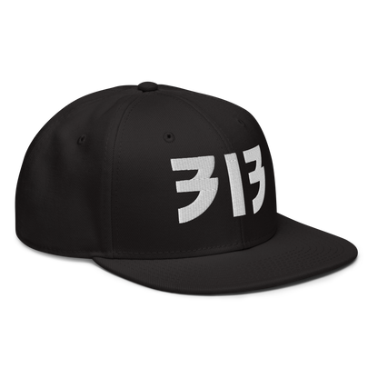 Detroit '313' Snapback (Glam Font) | 6-Panel