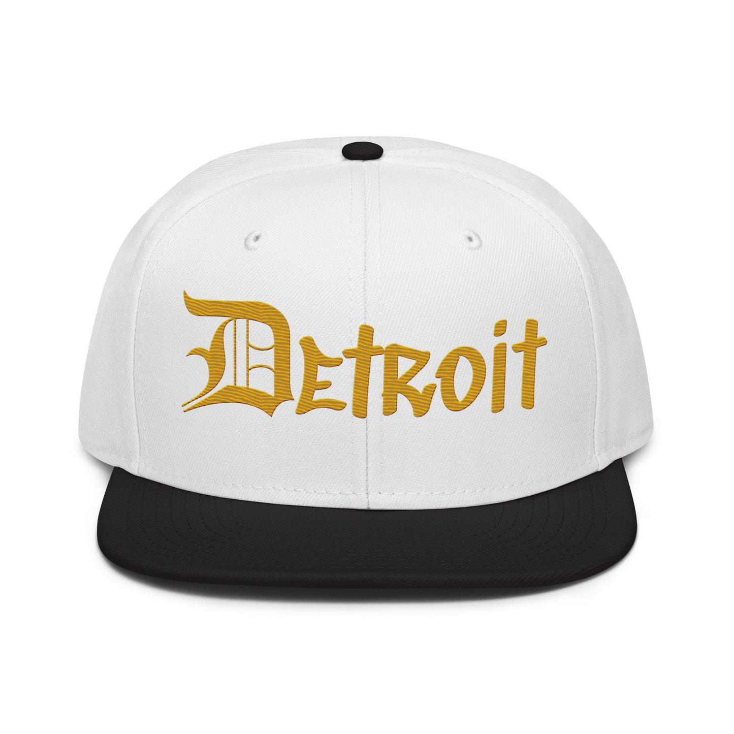 'Detroit' Flat Bill Snapback (Gold OED Tag) | 6-Panel