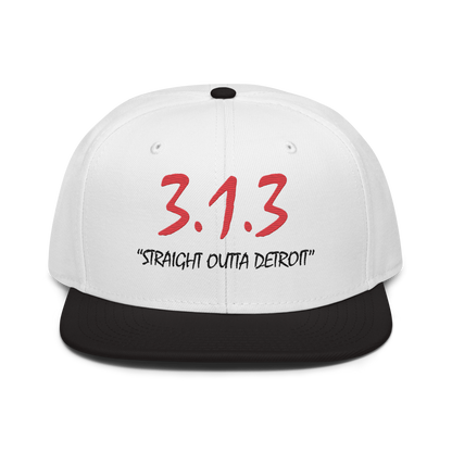 '313 Straight Outta Detroit' Snapback | 6-Panel