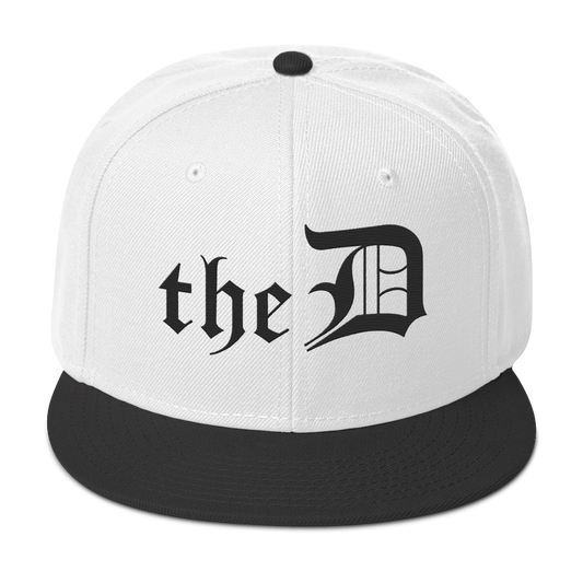 Detroit 'The D' Snapback | 6-Panel - Black