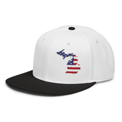 Michigan Snapback | 6-Panel - Patriotic Outline