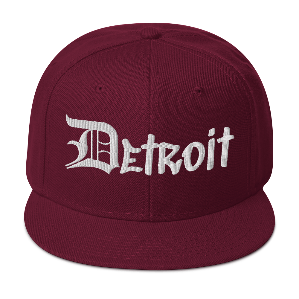 'Detroit' Snapback (OED Tag Font) | 6-Panel