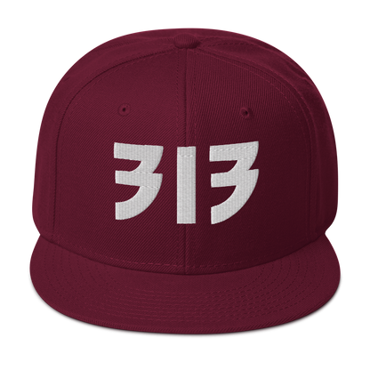 Detroit '313' Snapback (Glam Font) | 6-Panel