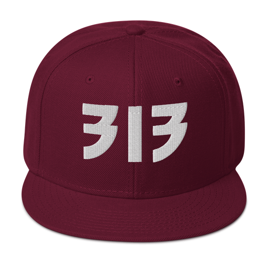 Detroit '313' Snapback (Glam Font) | 6-Panel