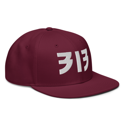 Detroit '313' Snapback (Glam Font) | 6-Panel