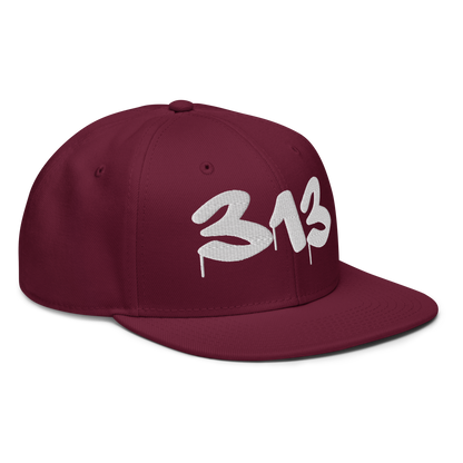 Detroit '313' Snapback (Tag Font) | 6-Panel