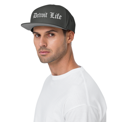 'Detroit Life' Flat Bill Snapback (Horizontal) | 6-Panel