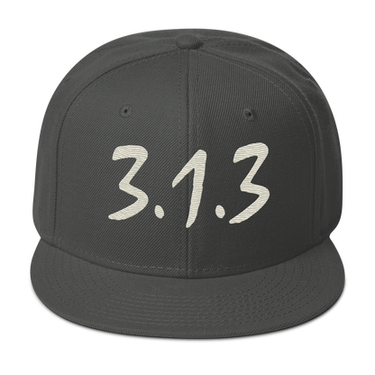 Detroit '313 Snapback (Ivory Compton Font) | 6-Panel