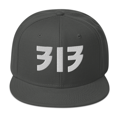 Detroit '313' Snapback (Glam Font) | 6-Panel