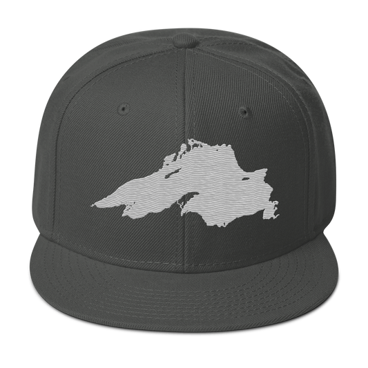 Lake Superior Snapback | 6-Panel - Platinum