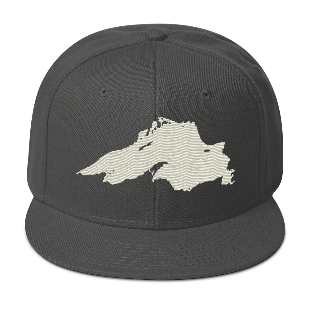 Lake Superior Snapback | 6-Panel - Ivory White