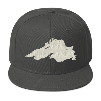 Lake Superior Snapback | 6-Panel - Ivory White