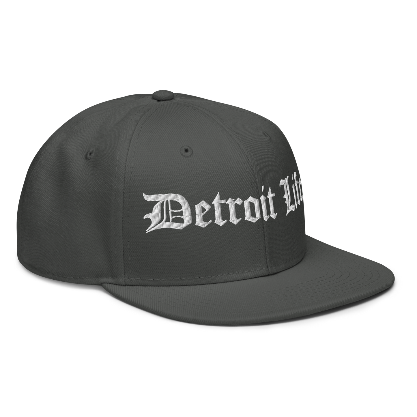 'Detroit Life' Flat Bill Snapback (Horizontal) | 6-Panel