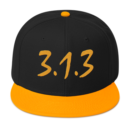 Detroit '313 Snapback (All Gold Compton Font) | 6-Panel