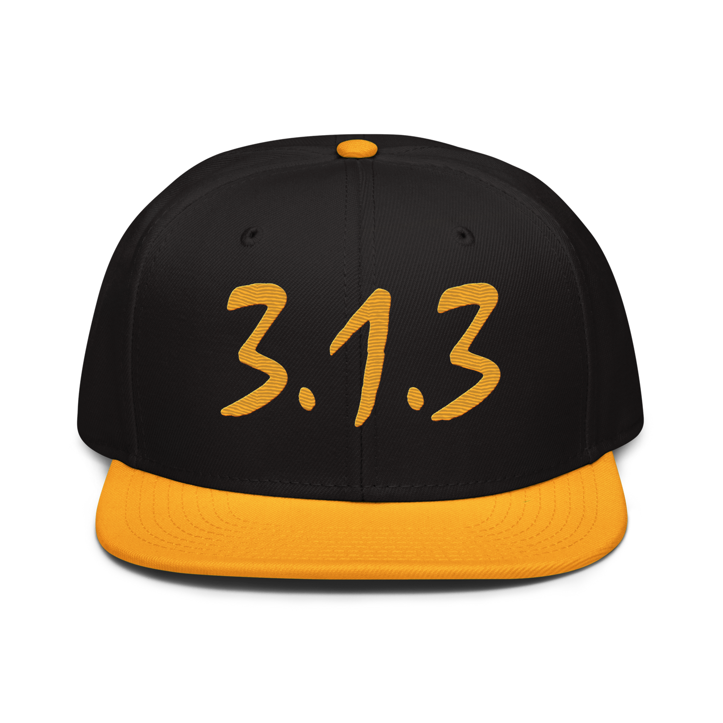 Detroit '313 Snapback (All Gold Compton Font) | 6-Panel