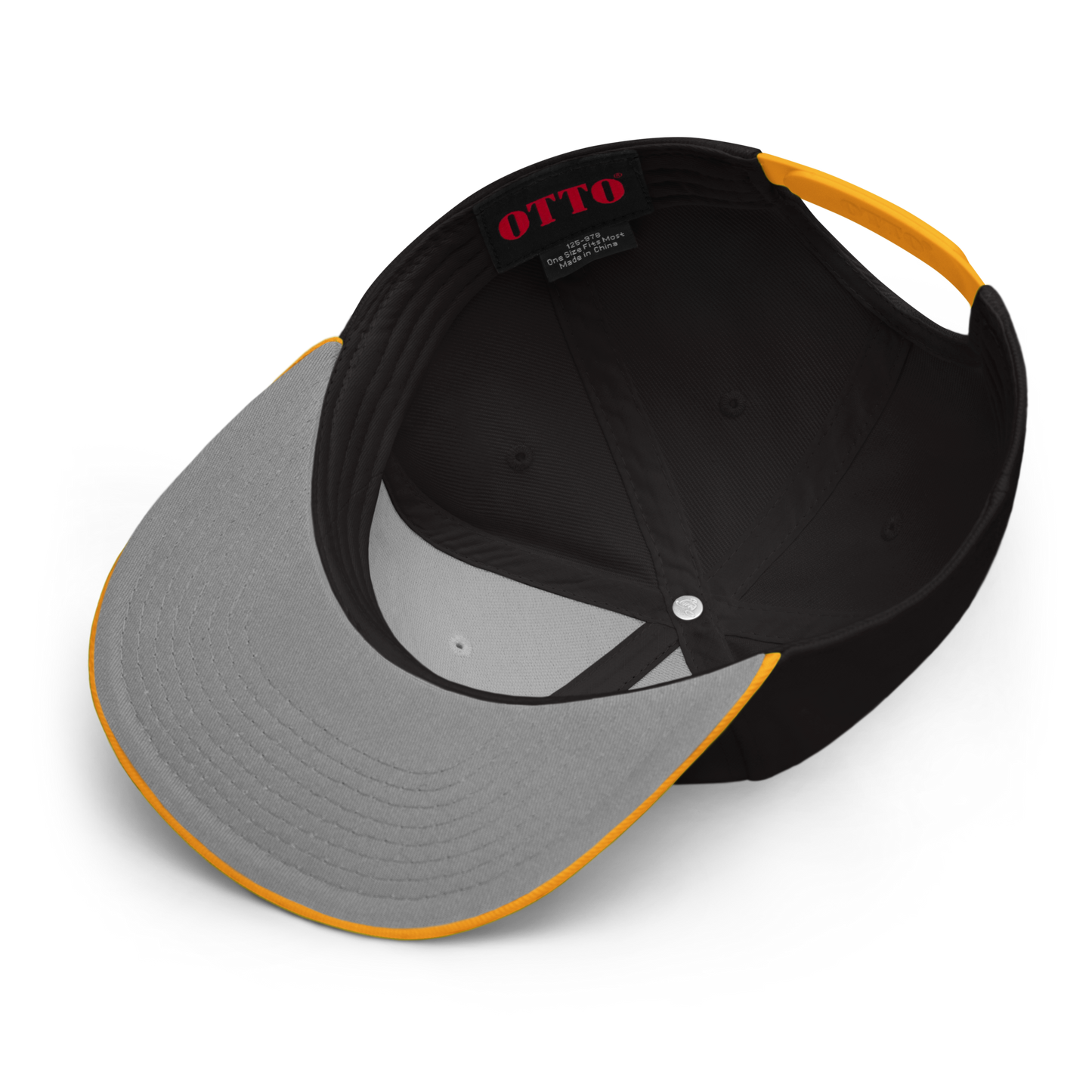 'Detroit' Flat Bill Snapback (OED Tag) | 6-Panel - Gold