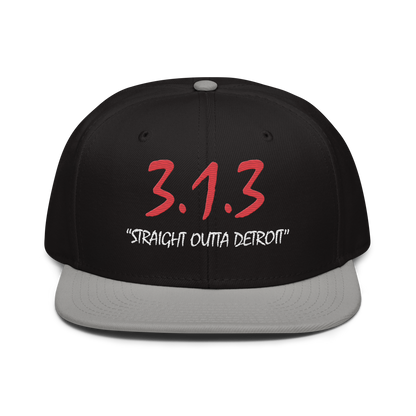 '313 Straight Outta Detroit' Snapback | 6-Panel