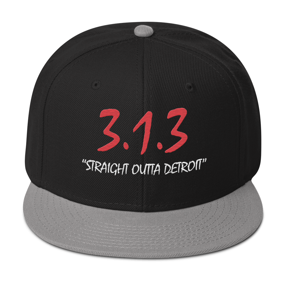 '313 Straight Outta Detroit' Snapback | 6-Panel